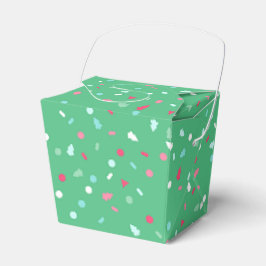 Holiday Sprinkles Treat Box - Groen Bedankdoosjes