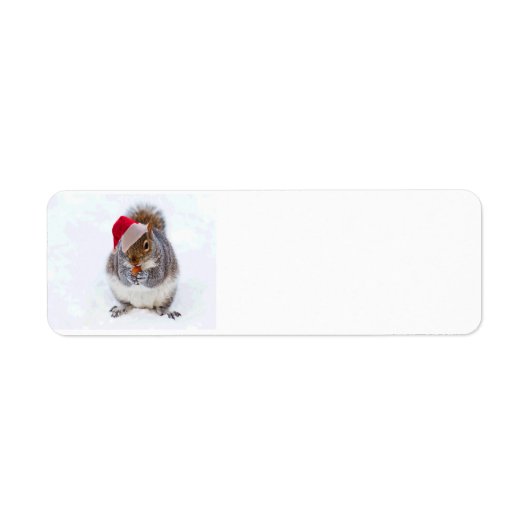 Holiday Squirrel Etiket (Voorkant)