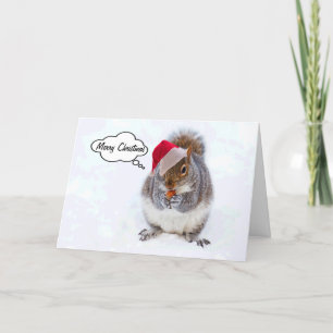 Holiday Squirrel Feestdagen Kaart