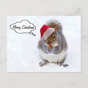Holiday Squirrel Feestdagenkaart