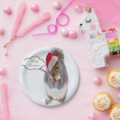 Holiday Squirrel Papieren Bordje (Feest)