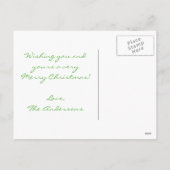 Holiday String Lights Merry Bright briefkaart (Achterkant)