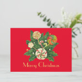 Holiday Sweets Bouquet Feestdagenkaart (Staand voorkant)