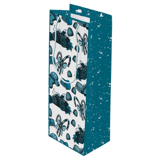 Holiday Sweets- Ice (Solid) Wijn Cadeautas (Voorkant Gekanteld)
