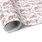 Holiday Sweets- Peppermint (Sheer) Cadeaupapier (Rol Hoek)