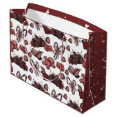 Holiday Sweets- Peppermint (Solid) Groot Cadeauzakje (Achterkant Gekanteld)