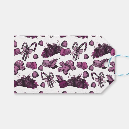 Holiday Sweets- Sugar Plum (Solid) Cadeaulabel (Voorkant (Horizontaal))