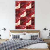 Holiday Swirl Wonder Retro Christmas Canvas Bloom (Insitu (Slaapkamer))