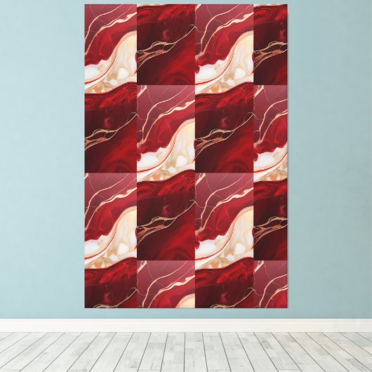 Holiday Swirl Wonder Retro Christmas Canvas Bloom (Insitu (Houten vloer))