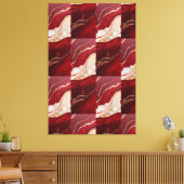 Holiday Swirl Wonder Retro Christmas Canvas Bloom (Insitu (Woonkamer))