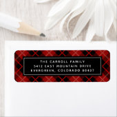 Holiday Tartan Return Address Label (Insitu)
