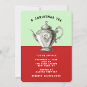 Holiday Tea Invites Kaart (Voorkant)