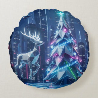 Holiday Throw Pillow Rond Kussen