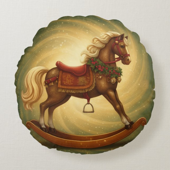 Holiday Throw Pillow Rond Kussen (Voorkant)