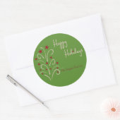Holiday Tree Gift Label - Aanpassen (Envelop)