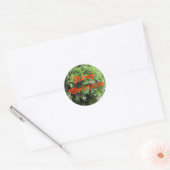 Holiday tree ronde sticker (Envelop)