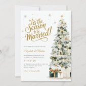 Holiday Tree Wedding Kaart (Voorkant)