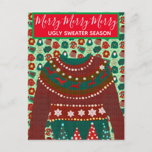 Holiday Ugly Sweater invitation à thème customisé 