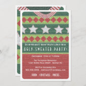 Holiday Ugly Sweater Party Invitation Kaart (Voorkant / Achterkant)