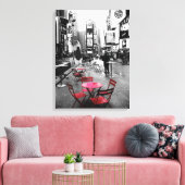 HOLIDAY VERKOOP! Times Square Black White Canvas (Insitu (Woonkamer))