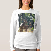 Holiday Vibes Deers Long Sleeves Top (Voorkant)