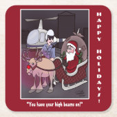 Holiday Vierkante Kartonnen Onderzetter (Voorkant)