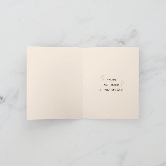 Holiday Warm Wishes Card Kaart (Binnen)