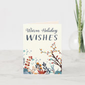 Holiday Warm Wishes Card Kaart (Voorkant)