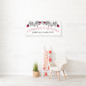 Holiday Waterverf Holly Blossom Weddenschap Spandoek (Insitu)