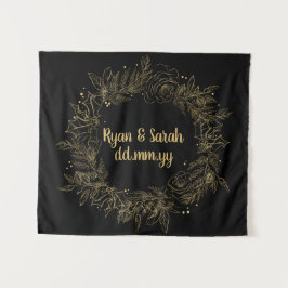 Holiday Weddenschap Achtergrond Winter Foto Booth Wandkleed