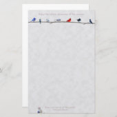 Holiday Wiinter vogels: Briefpapier (Voorkant / Achterkant)