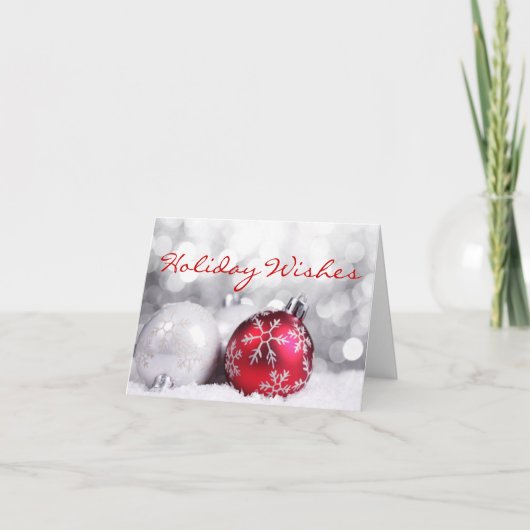 HOLIDAY WISHT CHRISTMAS KAARTEN (Voorkant)