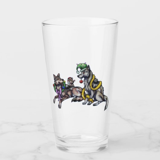 Holiday Wolves Glas (Voorkant)