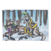 Holiday Wolves Kussensloop (Voorkant)