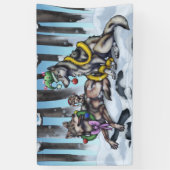 Holiday Wolves Spandoek (Verticaal)