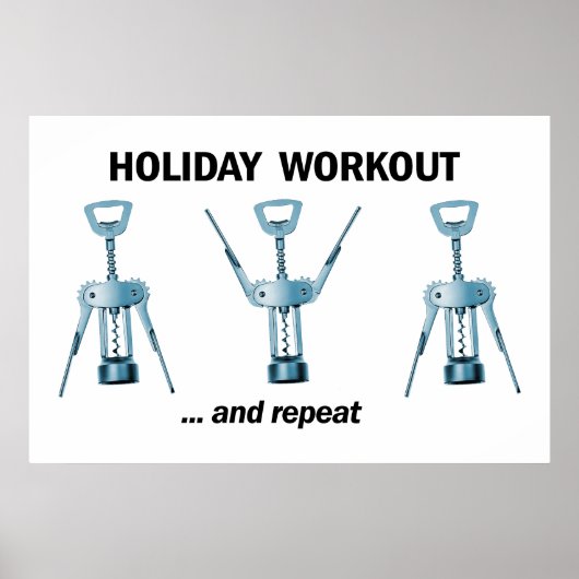 Holiday Workout Poster (Voorkant)