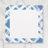HOLIDAY WRAPPING Merry Kerstelegant blauw Bedankjes Labels (Achterkant)