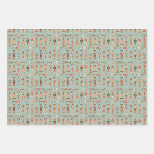 Holiday Wrapping Paper Flat Sheet Set of 3 (Voorkant 2)