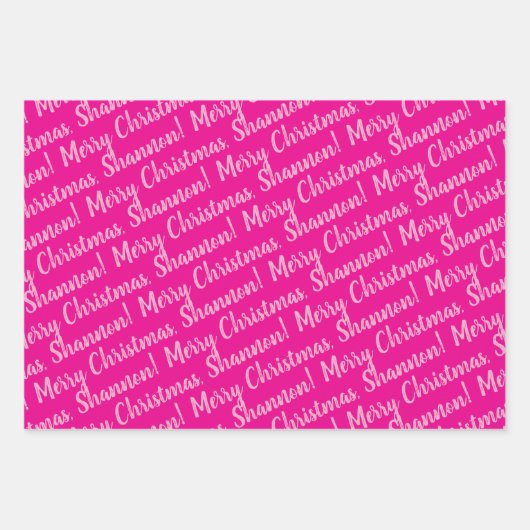 Holiday Wrapping Paper Set of 3 Sheets (Voorkant)