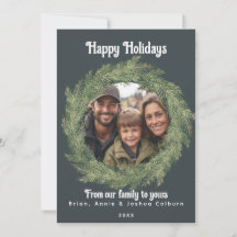Holiday Wreatfoto Card