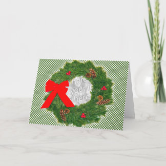 Holiday Wreath Feestdagen Kaart