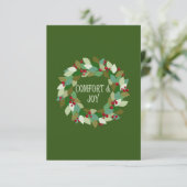 Holiday Wreath Red Berries en Leaves (Staand voorkant)