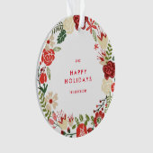 Holiday Wreath | Vakantievorming Ornament (voorkant)