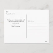 Holiday Yogi Santa Kerstmis Briefkaart (Achterkant)