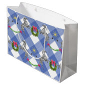 Holiday Zebras Blue Pset Groot Cadeauzakje (Achterkant Gekanteld)