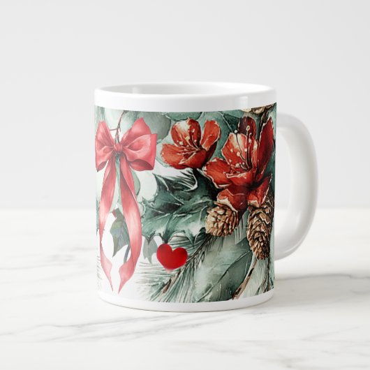 Holidays Mood Bone China Mug Extra Grote Beker (Voorkant rechts)