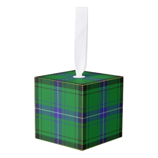Holidaytime Clan Henderson Tartan Pset Ornament (Voorkant hoekig)