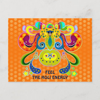 holiES - abstracte vrolijke heilige Koe + uw ideeë Briefkaart