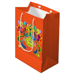 holiES - abstracte vrolijke heilige Koe + uw ideeë Medium Cadeauzakje