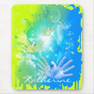 holiES - Flying Hands Pigeons ART Muismat